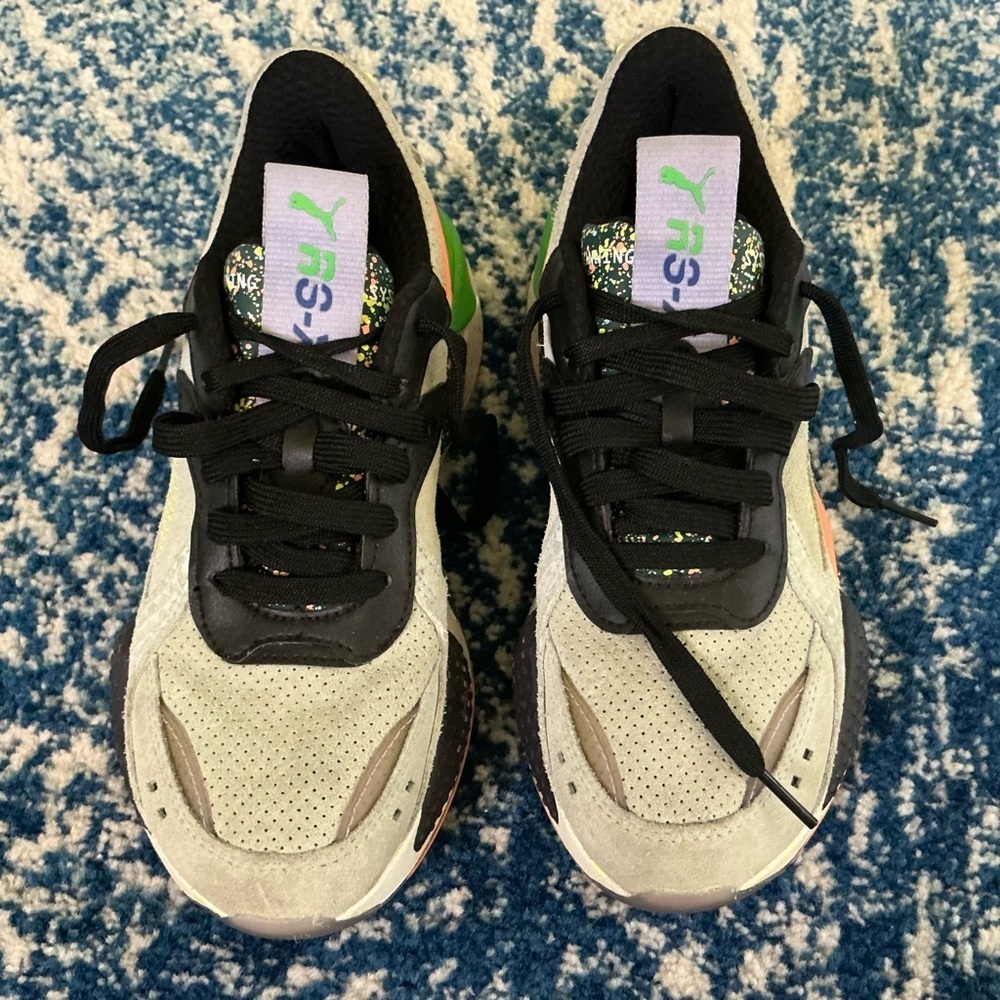 Puma Black and Gray Athletic Shoes